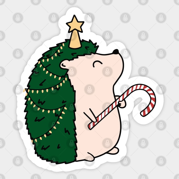 Christmas Hedgehog Sticker by maya-reinstein